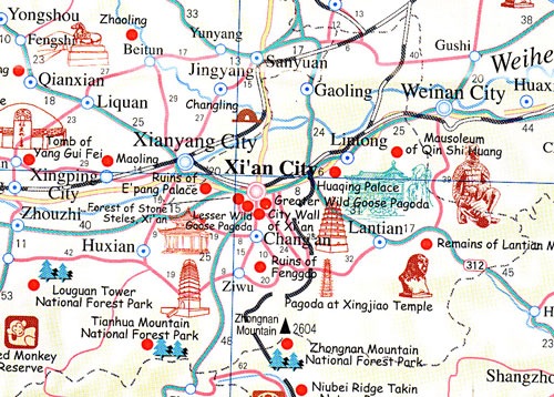 xian city map